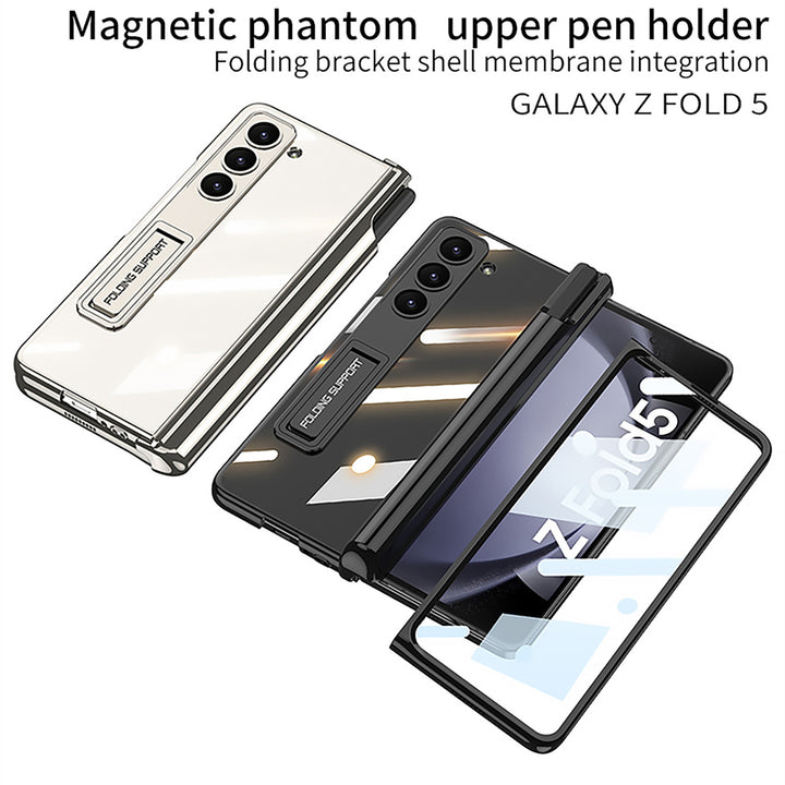 Electroplating Transparent Phantom Magnetic Hinge Pen Holder Shell