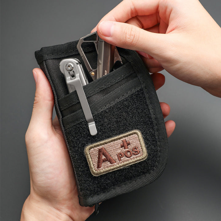 Bärbar multifunktionär EDC Tool Storage Bag Mini-Portable Daily Card Holder Wallet