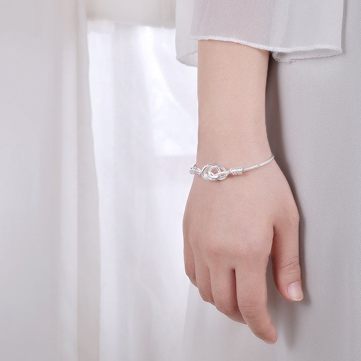 Bracelet géométrique enroulet noué Rétro femelle