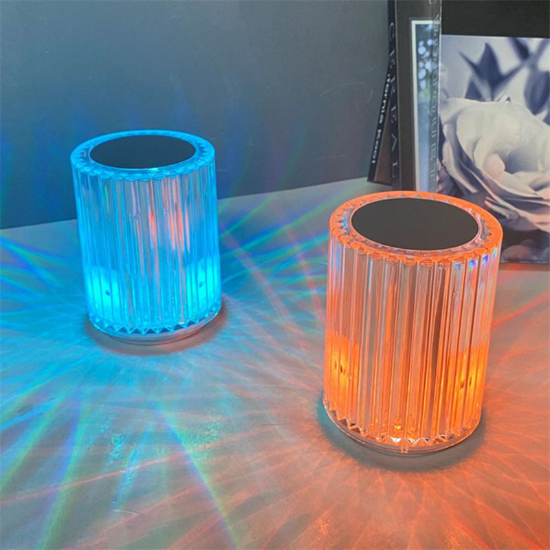 Crystal Lamp Table Lamp Atmosphere Creative Line Small Night Lamp LED -lampor
