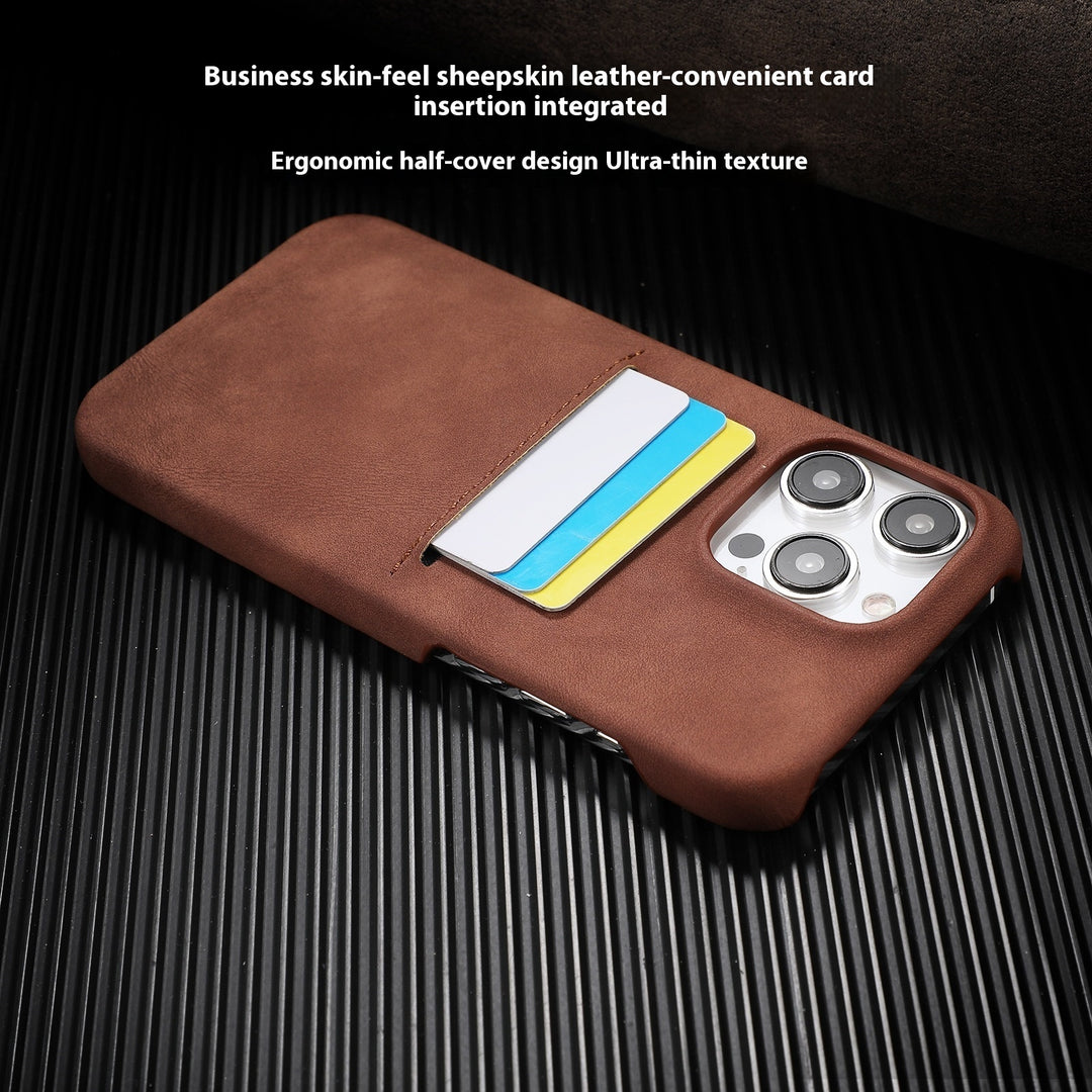 Geschikte telefoonhoesje Sheepskin Feeling Business Drop-resistente beschermende dekking