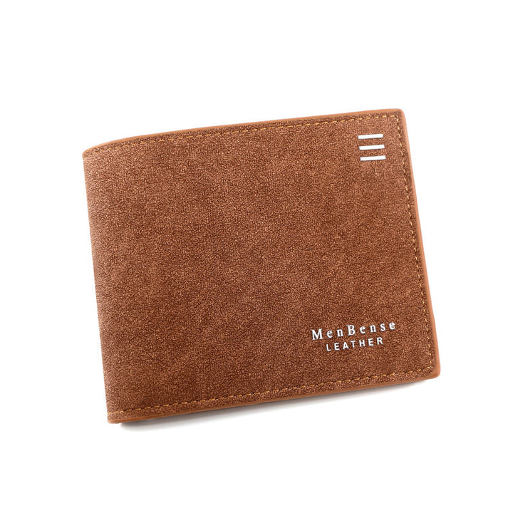 Neue personalisierte Männer mit kurzer Brieftasche Mode Seidenbildschirm Brieftasche Männer gefrostet Kupplungsbrieftasche