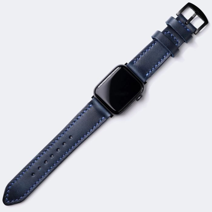 Apple Watch 8 45 mm Correa de banda de cuero hecha a mano