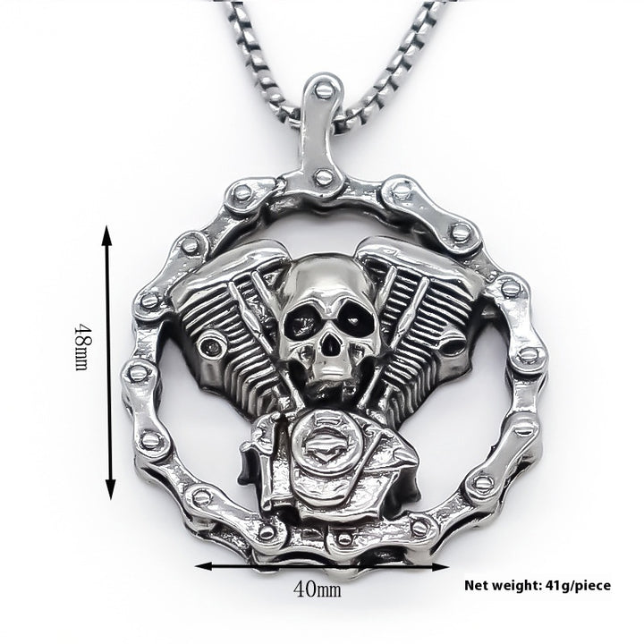 Collar de aleación de metal para hombres europeos y americanos de metal para hombres