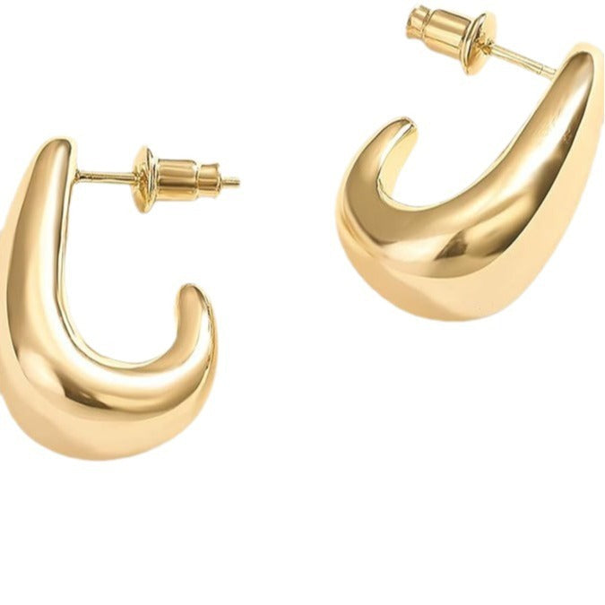 Boucles d'oreilles géométriques de métal model bijoux