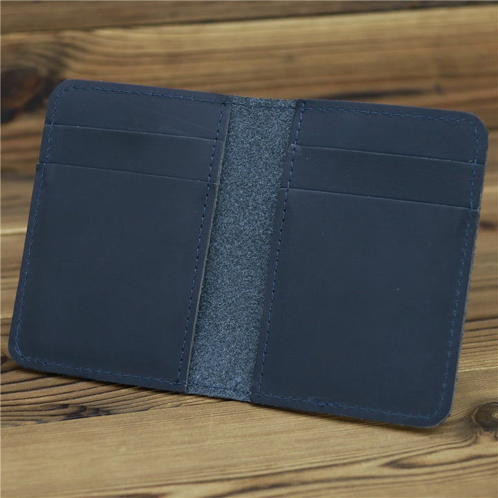 Herren erste Schicht von Cowide Card Case Tasche einfach