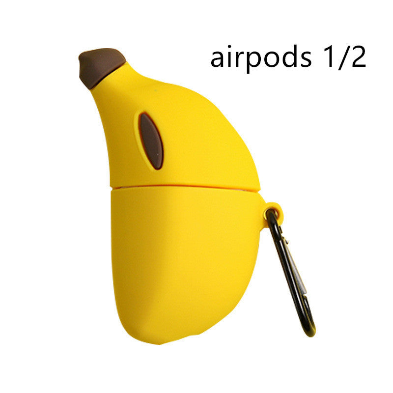 Compatible with Apple, Lovely banana airpods Pro protective silicone