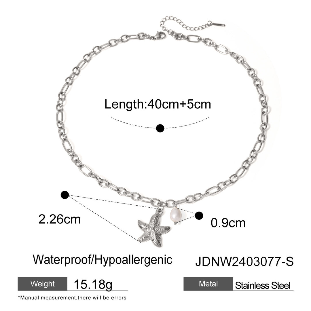 Pulsera de concha de estrella estrella de acero inoxidable para mujeres pulseras de la playa de la moda regalos de joyería de cumpleaños