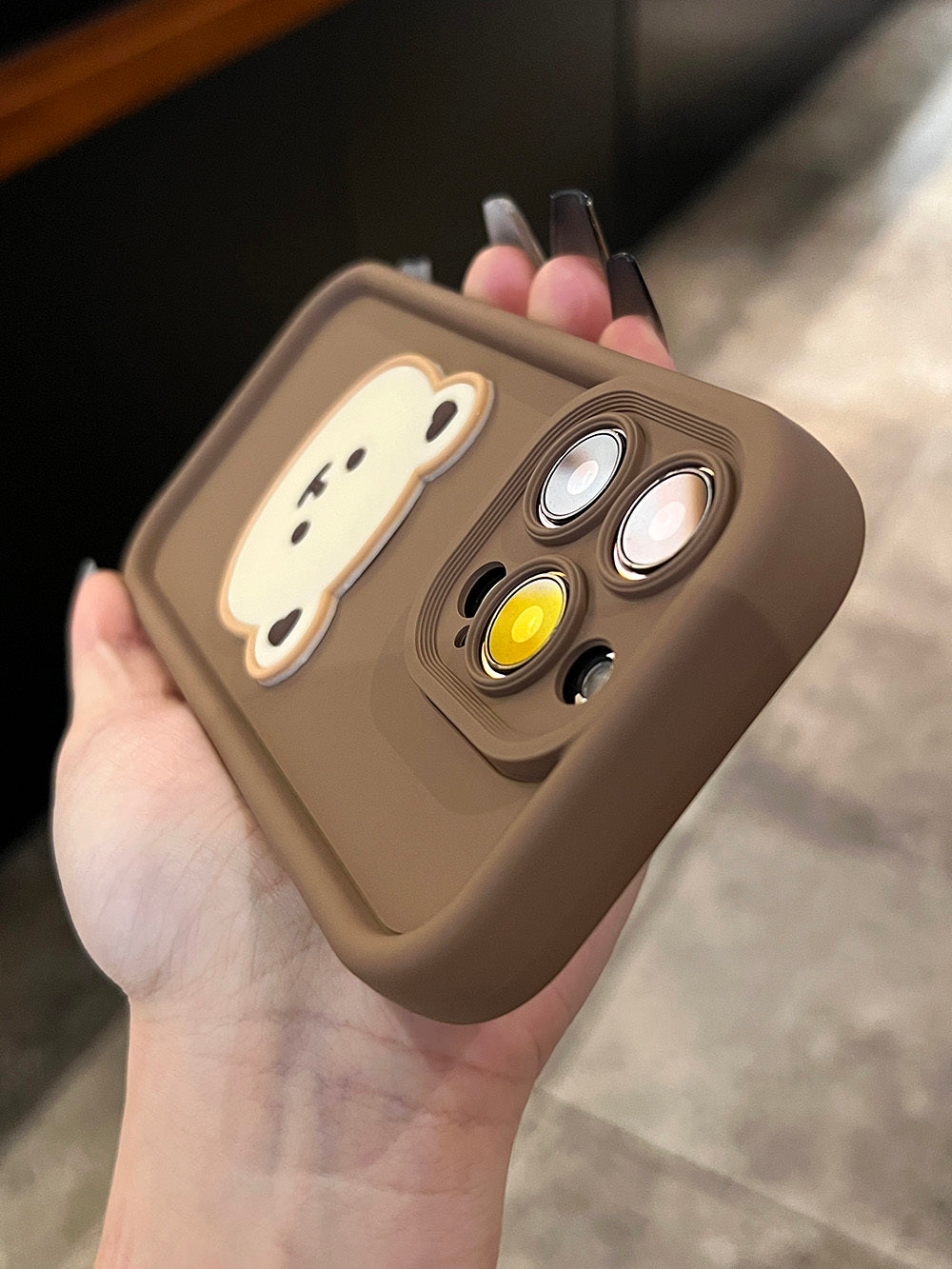 Cartoon Bear Soft Silicone Phone Protector