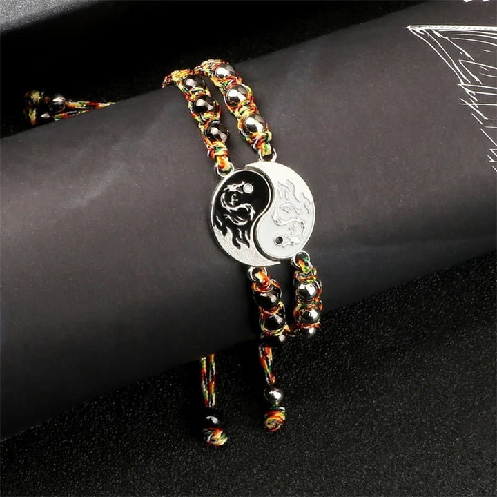 New Magnet Taiji Dragon Totem Yin et Yang Fashion Bracelet