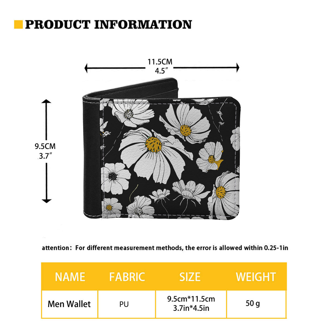 Men's PU Wallet Creative Pattern Printing Fashion