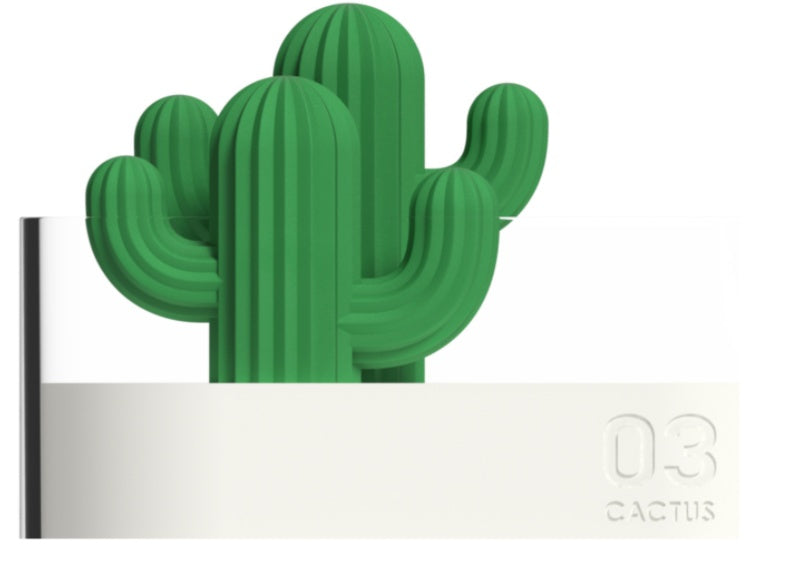 Humidificador portátil de cactus de paisaje transparente