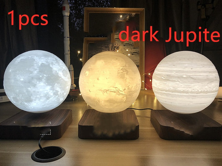 Manyetik Levitasyon Masa Lambası Ay Işığı 3D Baskı Gezegen Gece Işığı
