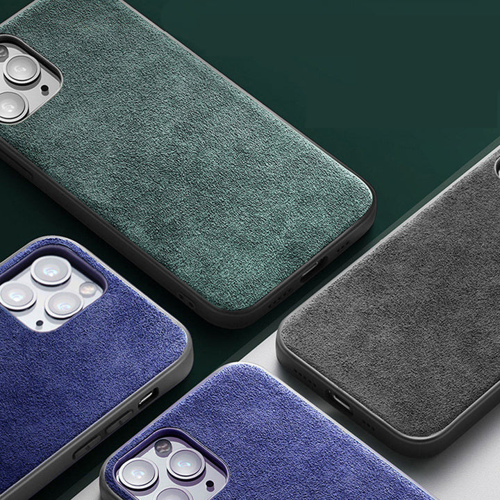 New Style Suede Phone Case Full-cover High-end Protection