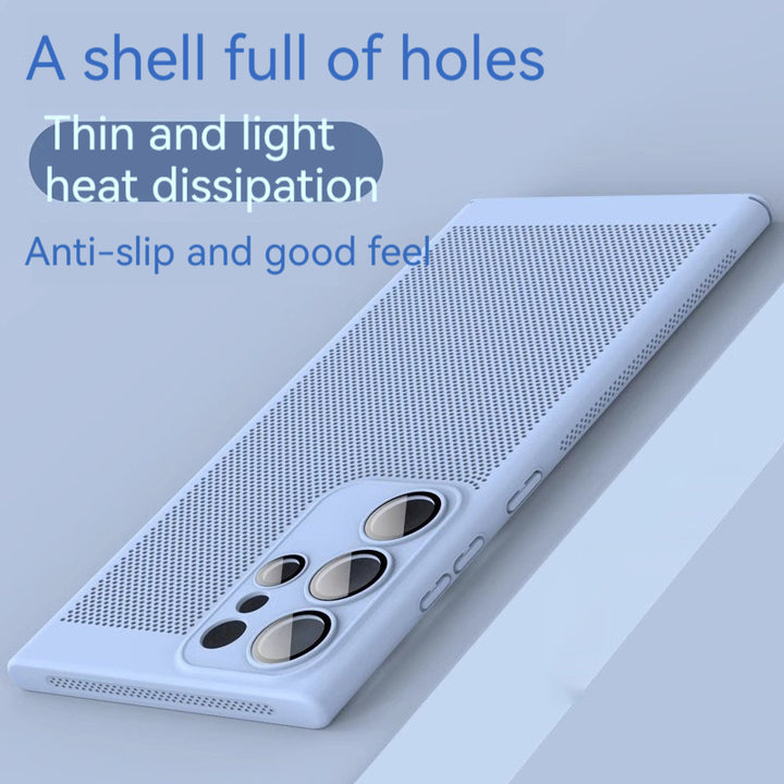 Honeycomb топлина разсейване анти-падащ силиконов калъф за мобилен телефон
