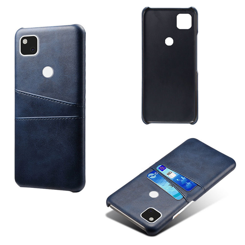 Applicable To Pixel4a Phone Case Pixel 4A Mobile Phone Double Card Protection Leather Case