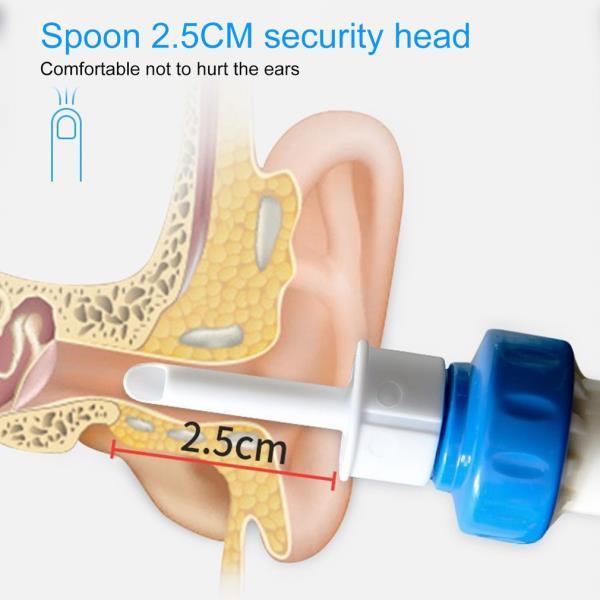 Безопасен електрически безжичен вакуум препарат за почистване на уши за отстраняване на безболезнен инструмент за почистване