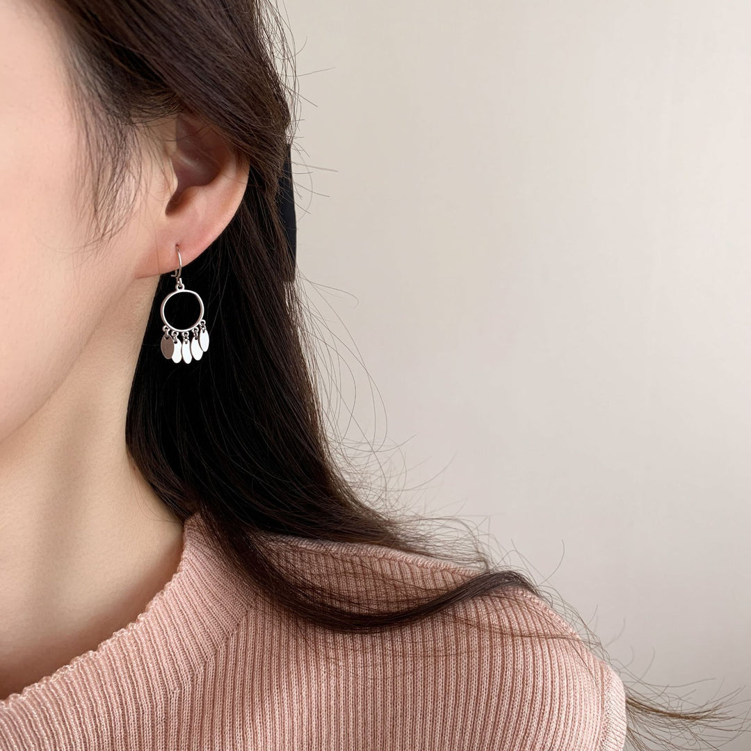 Fashion Simple Swel S925 Boucles d'oreilles en argent sterling