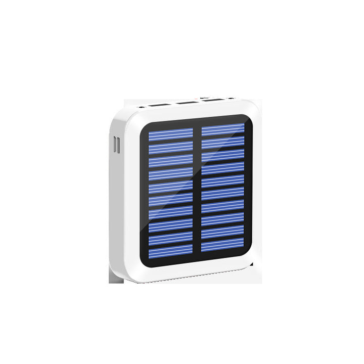 El banco de energía solar es pequeño y portátil