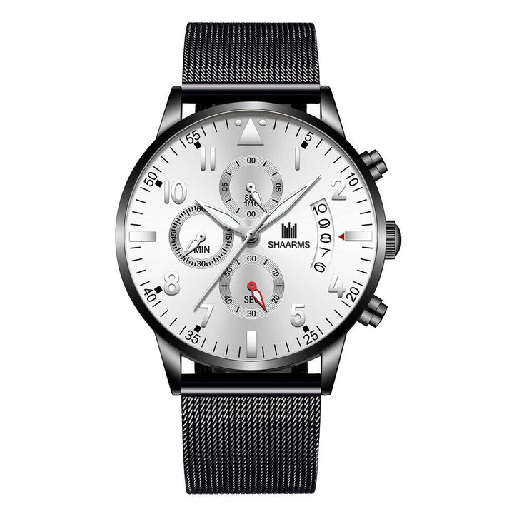 Concept Men's Mesh Cint Calendar Quartz Watch