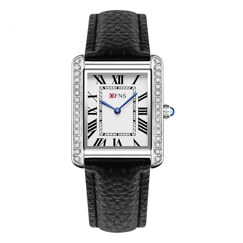 Retro Diamond Eingelegtes High-End-Frauen-Quarz-Uhr-Paar