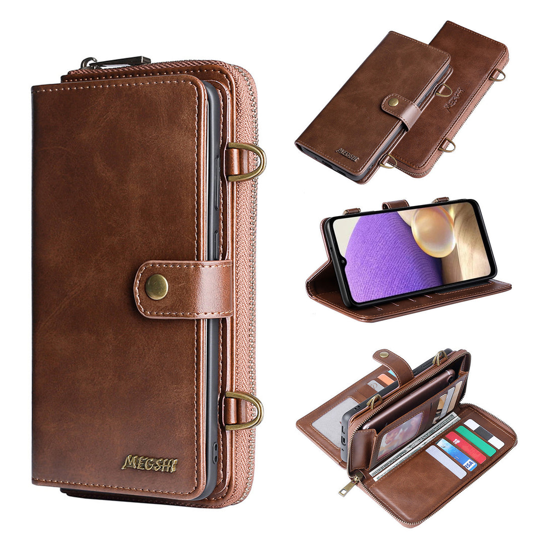 Case de téléphone crossbody s22ultra pour étui en cuir S22Plus Flip