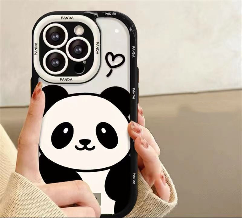 Panda en peluche Étui de téléphone résistant aux drop