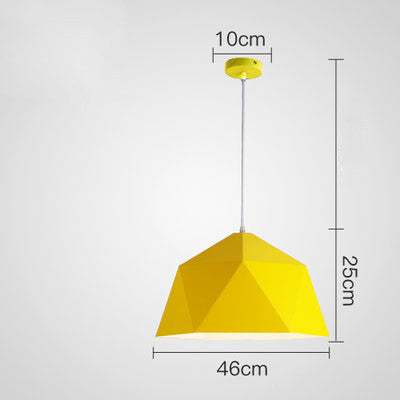 Fargerike geometriske kreative små hengelamper