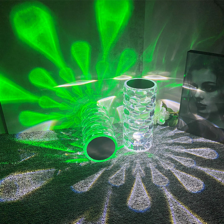 Kristalltischlampe wiederaufladbare Diamant -Nachtlicht mit Tränenform -LED -LED -Leuchten Lampe 3 und 16 Color Touch Lampe für Heimschlafzimmerdekoration