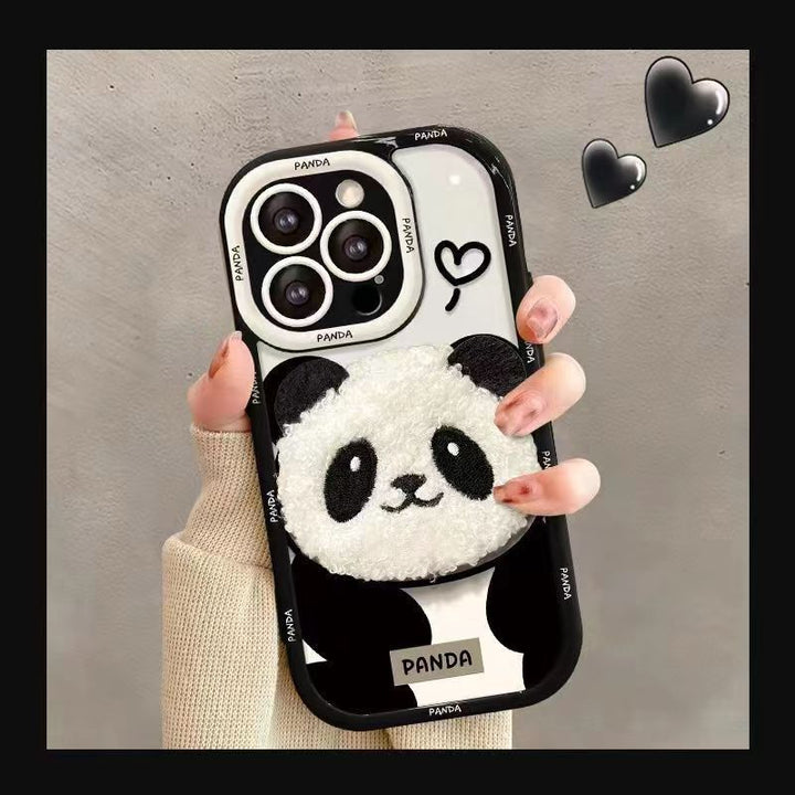 Плюша Panda All-inclusive Drop-резистентна телефонна калъф