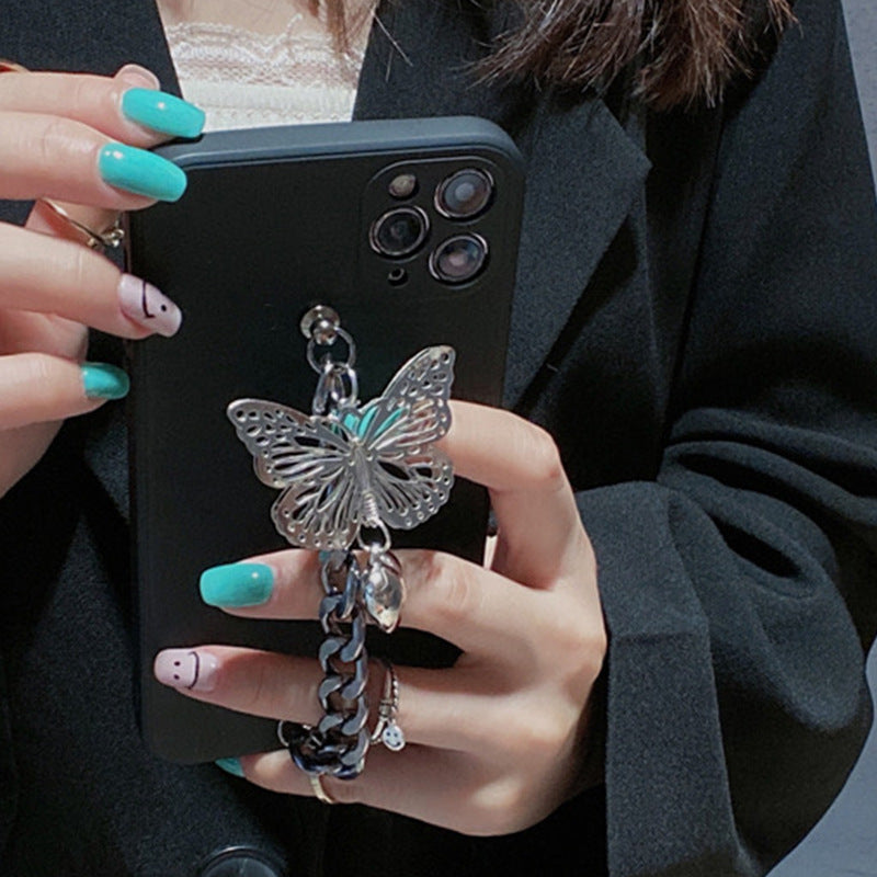 女性のファッションシンプルな蝶のブレスレットシリコン電話ケース