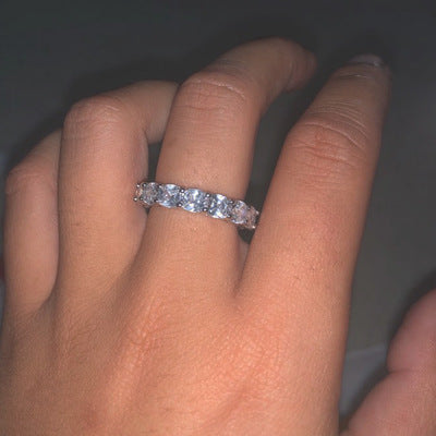 Damen Pfirsich Herz Diamant Hochzeits Hochzeit Diamond Ring Geschenk