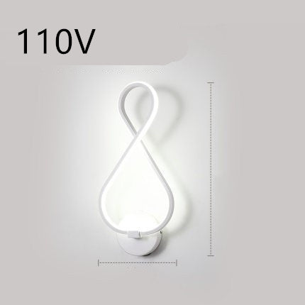 LED -Wandlampe nordische minimalistische Schlafzimmer Nachtlampe