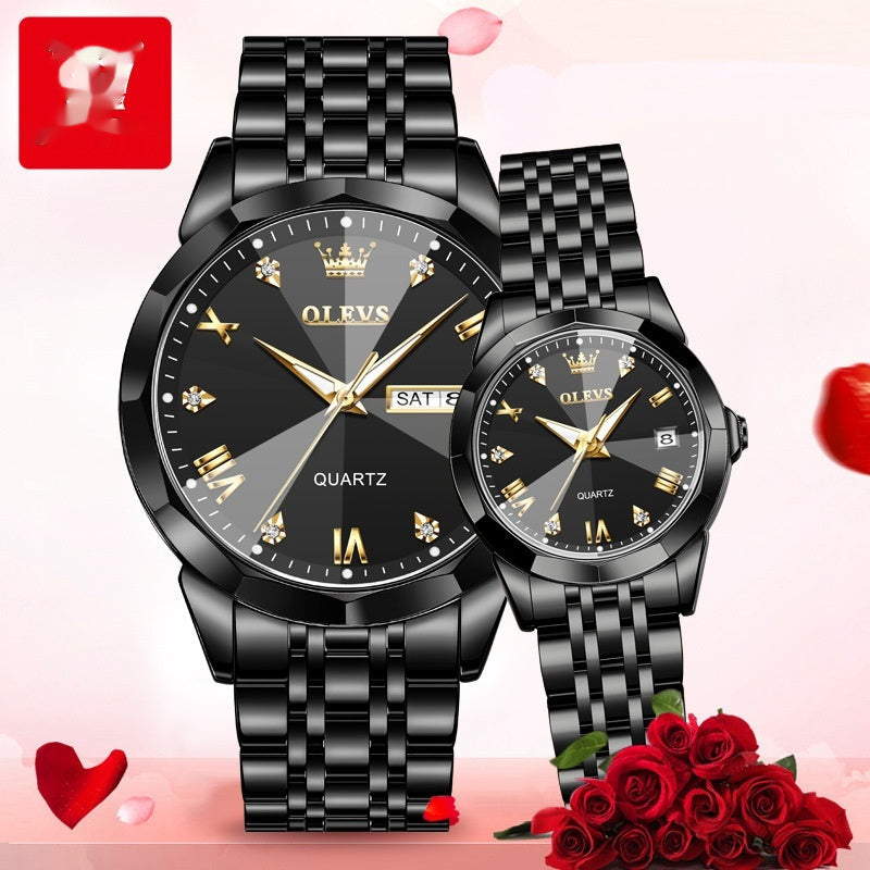 Quartz Regardez Couple cadeau de la Saint-Valentin regarder des hommes