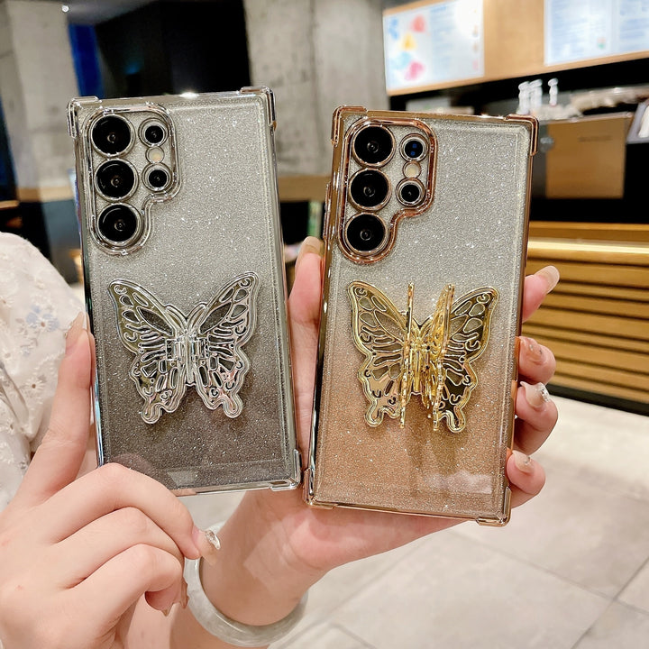 Four Corner Anti Drop Butterfly Stand Phone Case