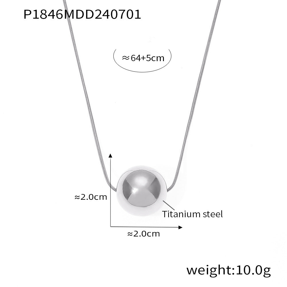 Driedimensionale hanger sleutelbeen ketting titanium staal 18k goudplating entry lux ornament