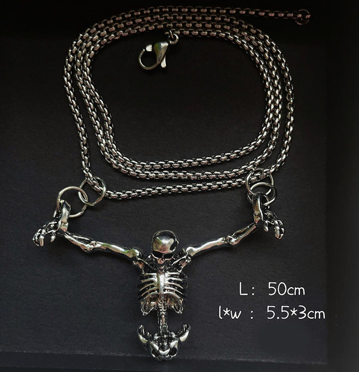 Halloween Skull Colar Fashion Fashion Retro Punk Jewelry