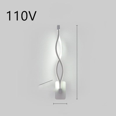 LED -Wandlampe nordische minimalistische Schlafzimmer Nachtlampe