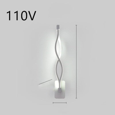 LED -wandlamp Noordelijke minimalistische slaapkamerlamp