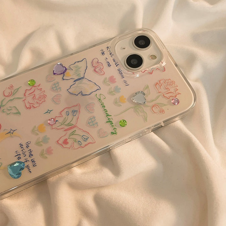 Transparent And Creative Butterfly Phone Case