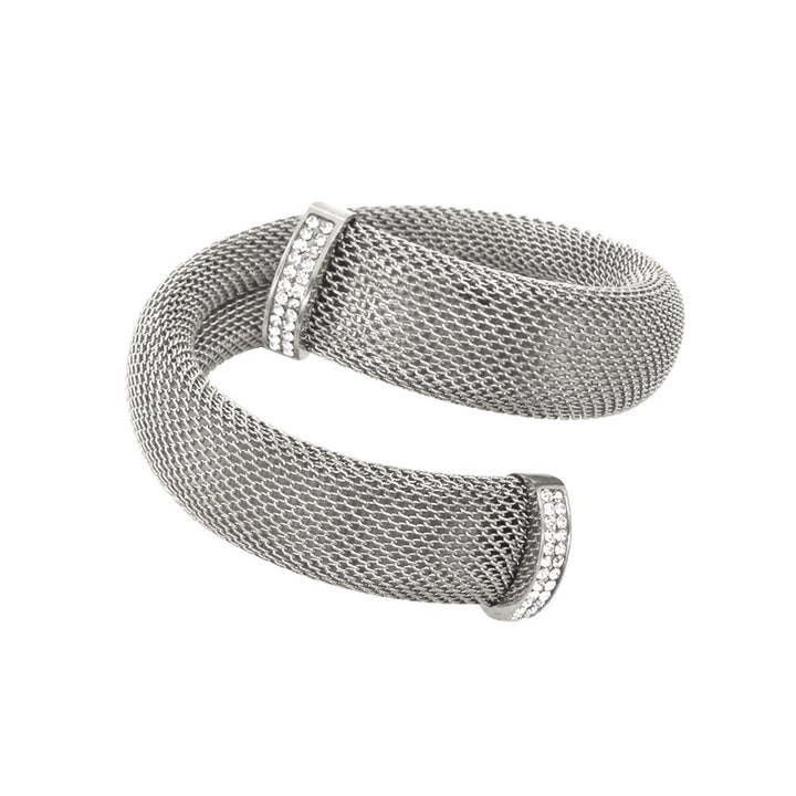 Women's Mesh Cross Stainless Steel Bracelet