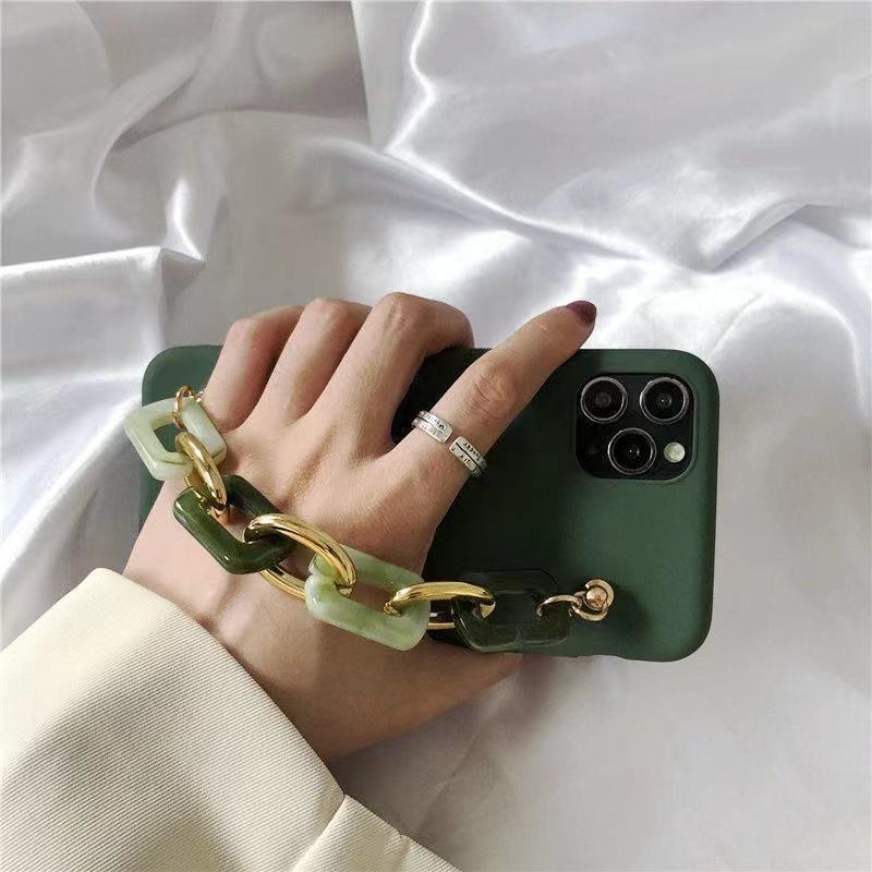 Convient à l'étui de téléphone mobile Bracelet Emerald Agate de style coréen