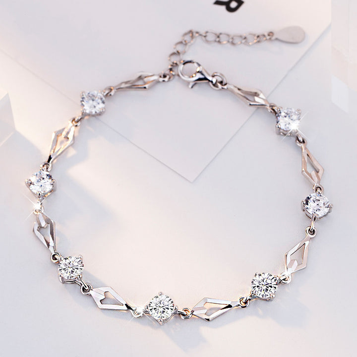Diamond Geometrie Japanisches und koreanisches Fashion Car Flower Diamond Armband