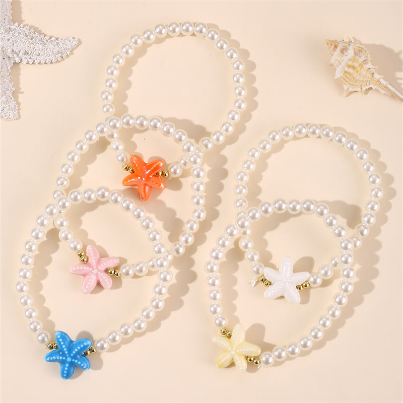 Pearl Armband Starfish Ocean Style Alloy Armband