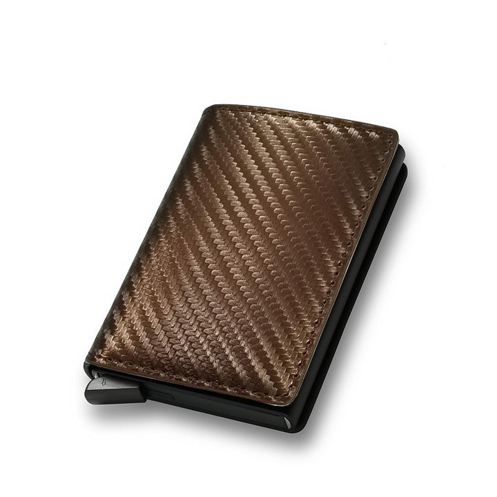 RFID Carbon Fiber Men's Wallet Aluminum Alloy