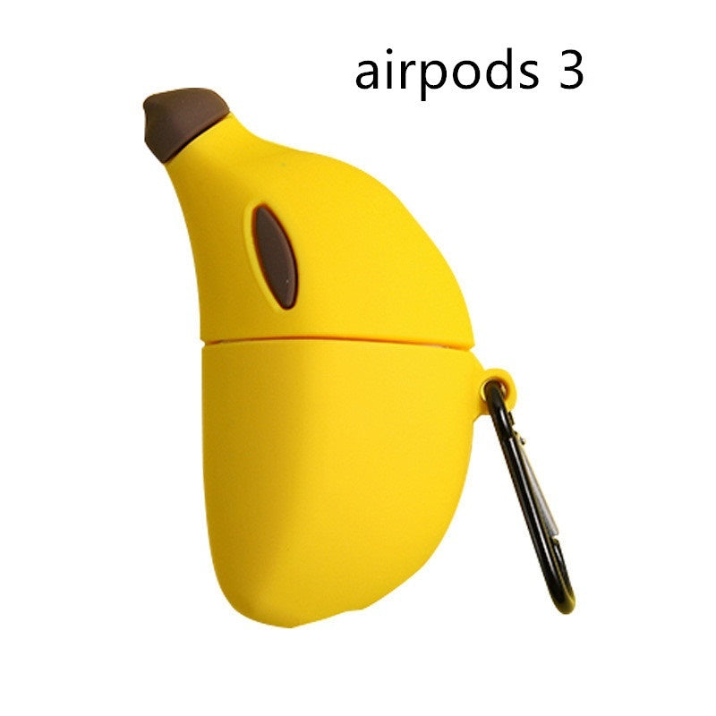 Compatible with Apple, Lovely banana airpods Pro protective silicone