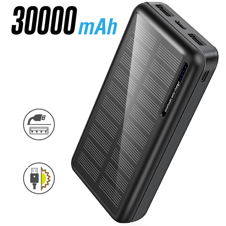 30000mAh Large Capacity Outdoor Emergency Mobile Phone Charging Treasure Fast