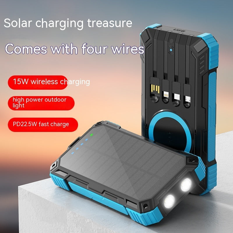 Comes With Four-wire Solar Charging Unit