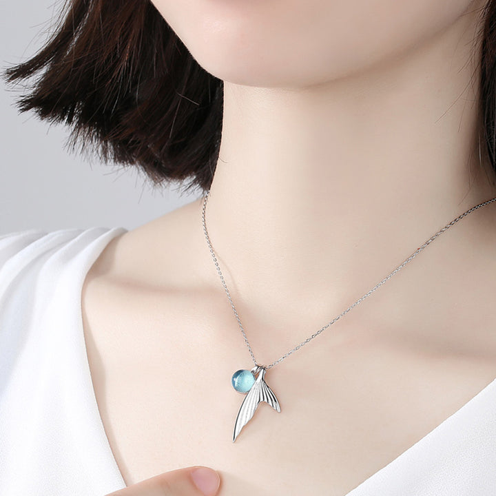 Creative Clavicle Necklace Fish Tail Pendant