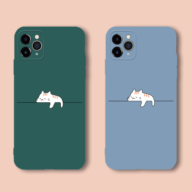 Simple Cartoon Frosted Cute Japanese And Korean Phone Case